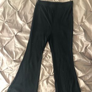 Black flare pants